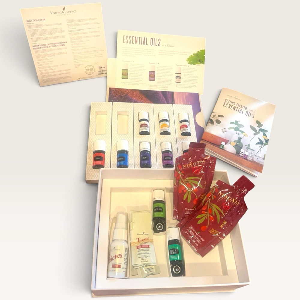 Young Living Essential Oil Premium Starter Kit Seed to Seal Bundle read